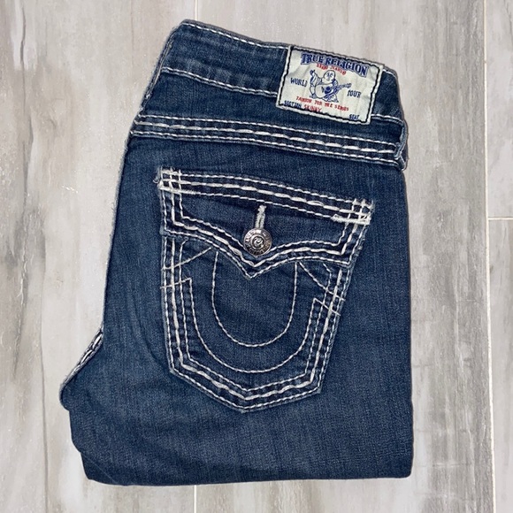 True Religion Skinny Jeans, USA Made, Style: WAK599NB3, 27x33, EUC, $279 MSRP - Picture 3 of 13